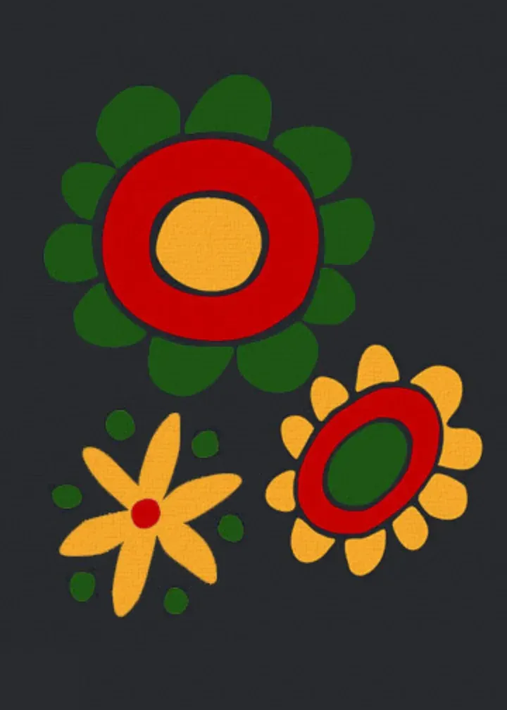 Black History Floral card inside left