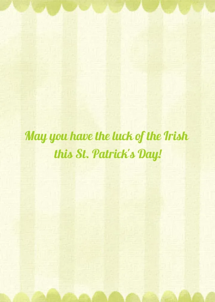 St. Patrick's Clover Heart card inside right