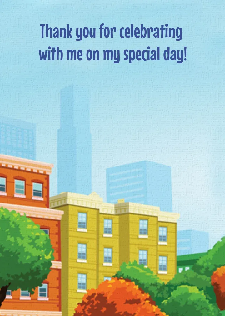 Spidey Thank You card inside right