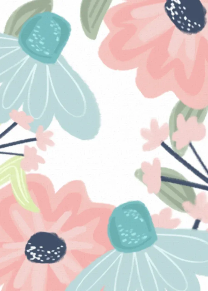 Pastel Easter Floral Cross card inside left