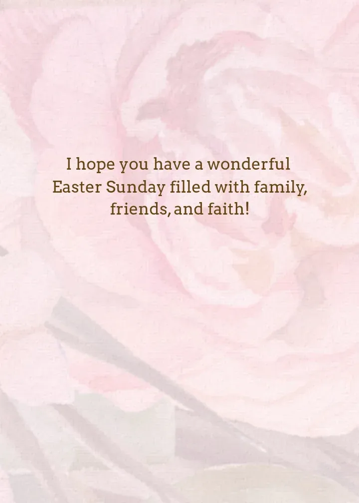 Blessed Easter Cross card inside right