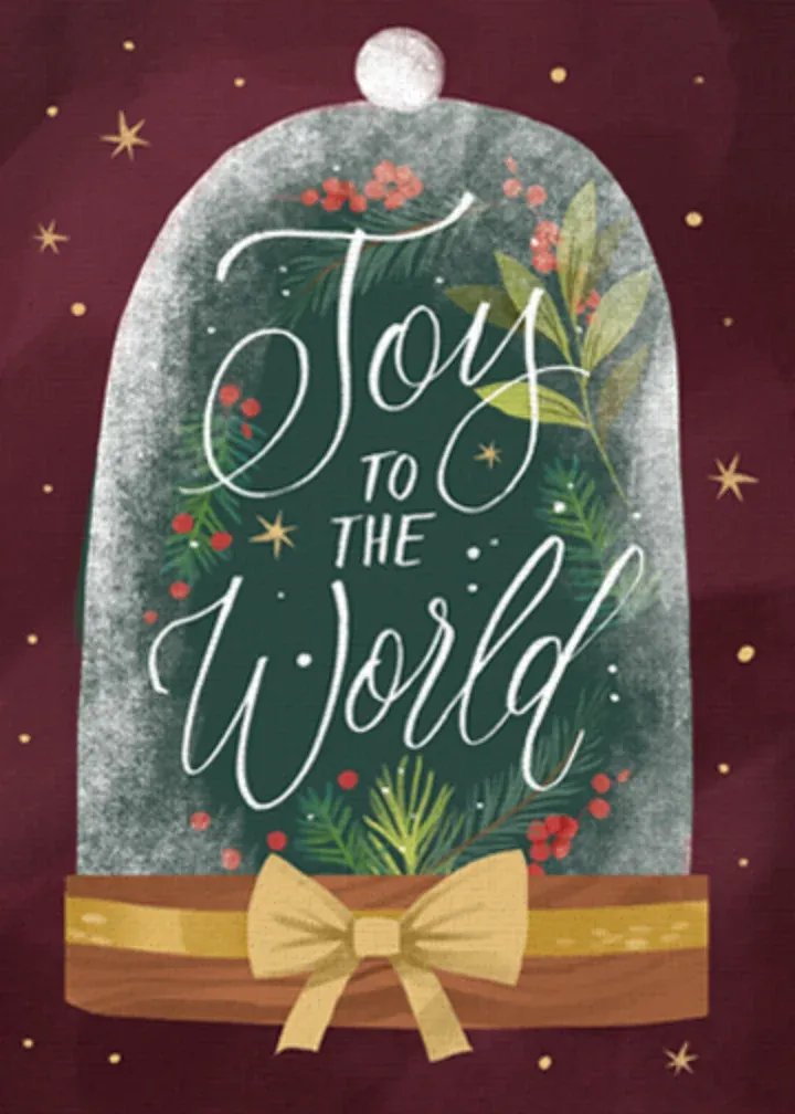 Holiday Terrarium card front