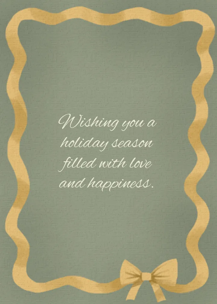 Holiday Terrarium card inside right