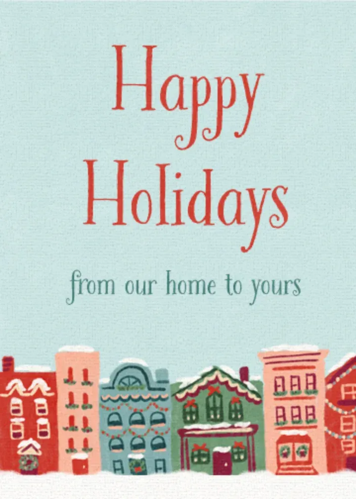 Happy Holidays to my Neighbor card front