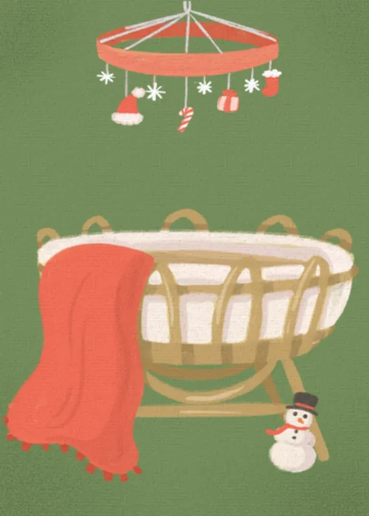 Nursery 1st Christmas card inside left