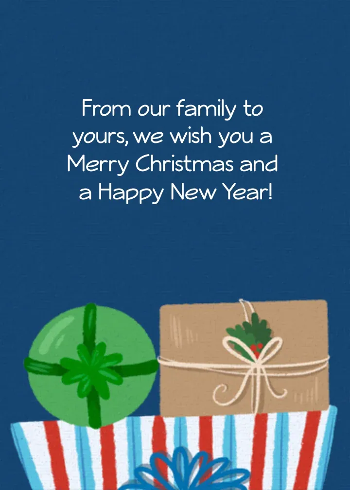 Present Stack Photo card inside right