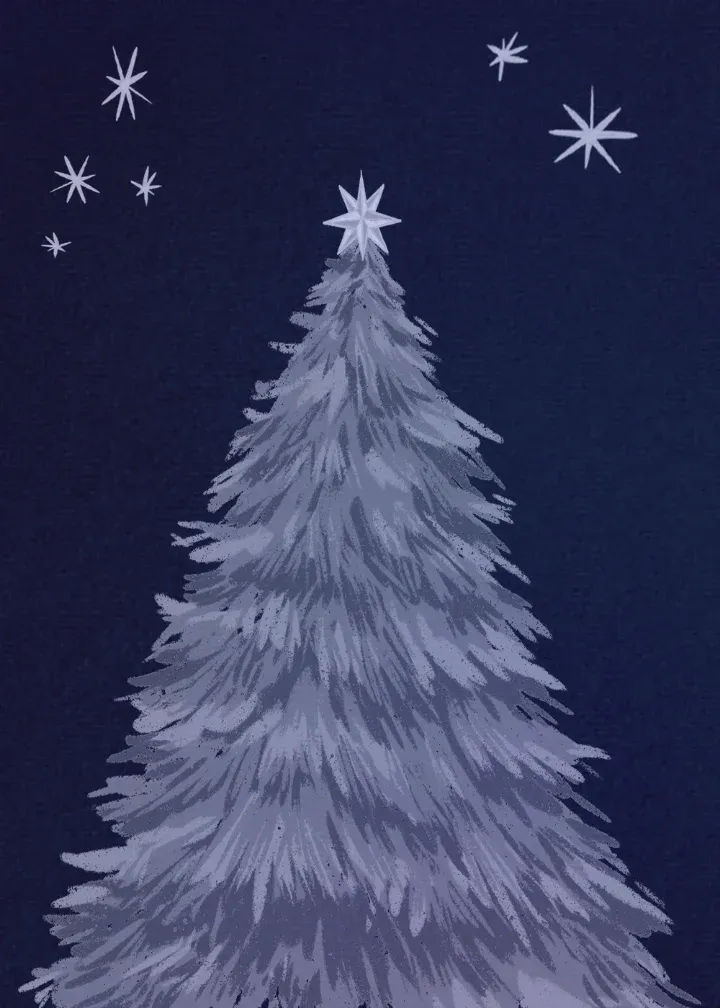 To My Brother Tree card inside left