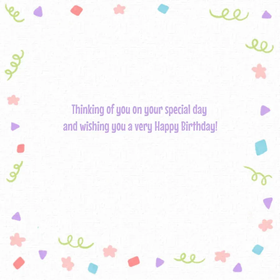 Easter Cake Slice card inside right