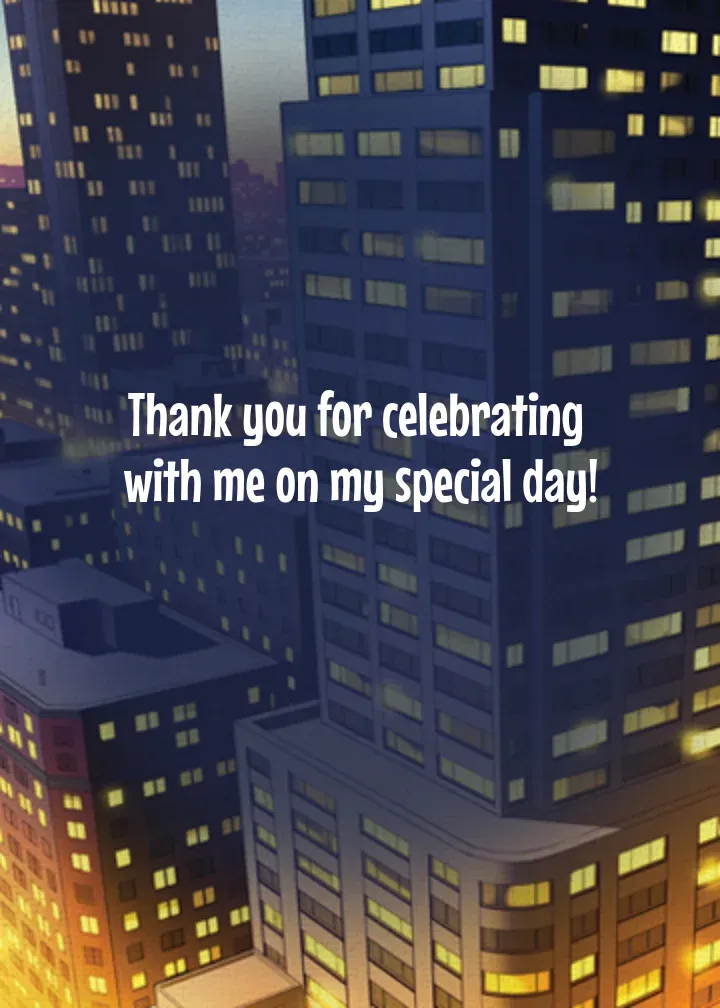 Spider-Man Birthday Thanks card inside right