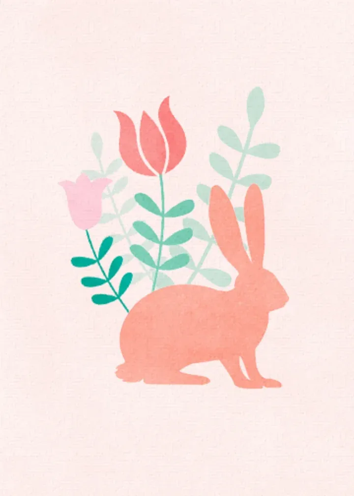 Easter Arch card inside left