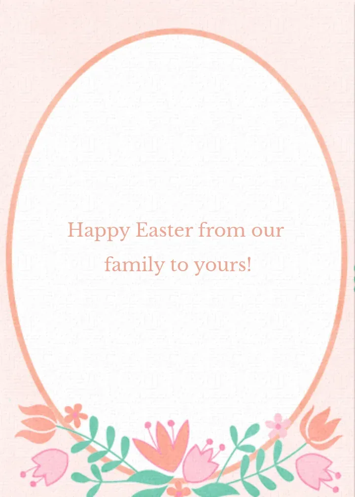 Easter Arch card inside right