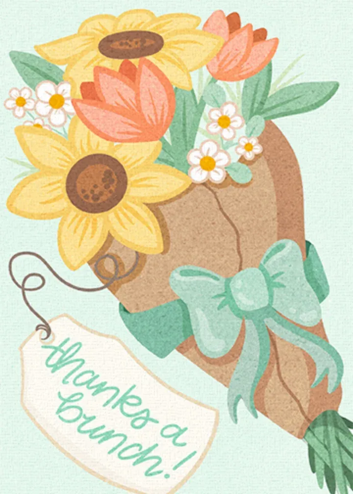 Thanks a Bunch Admin card front