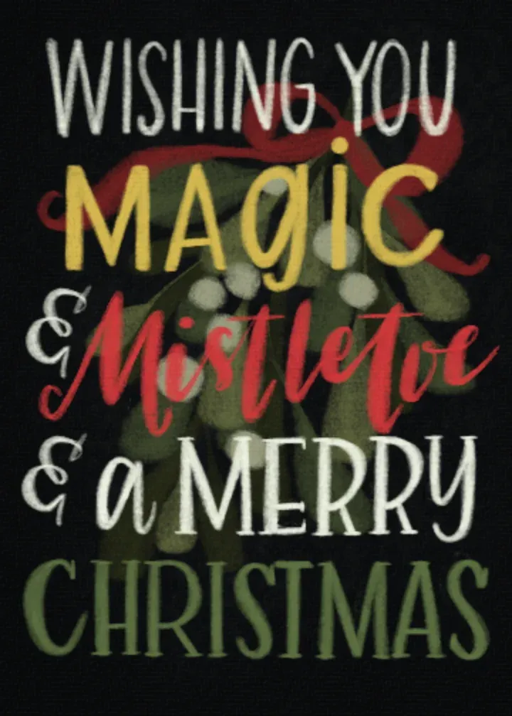 Magic & Mistletoe card front