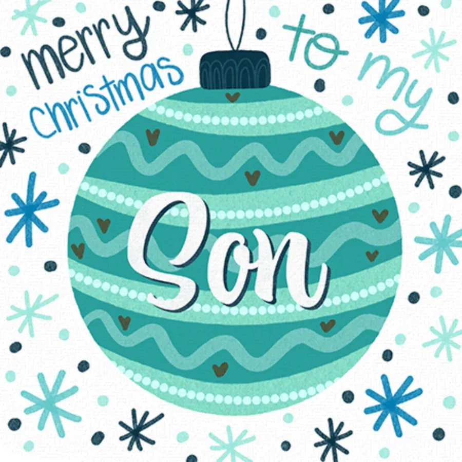 Ornament Son card front