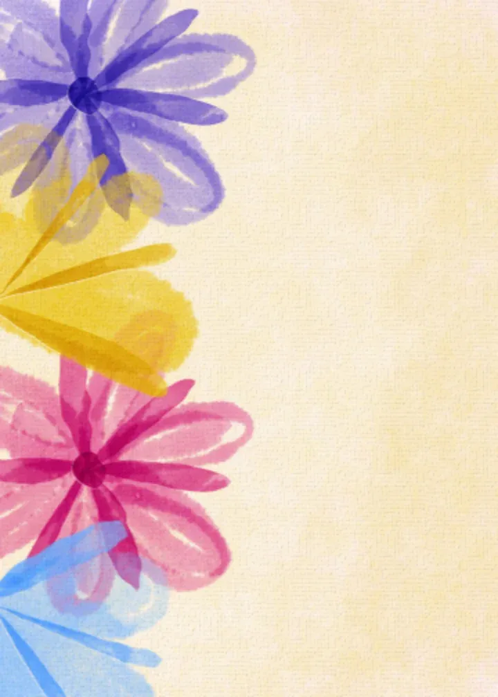 Spring Floral Cake card inside left