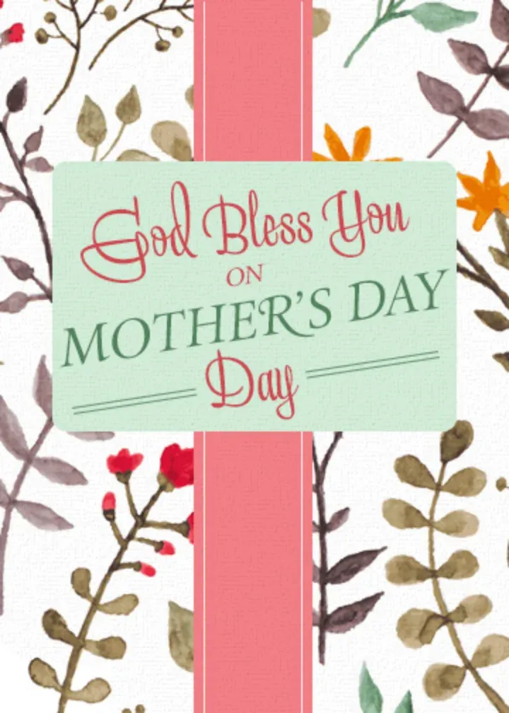 Religious Mother's Day card front