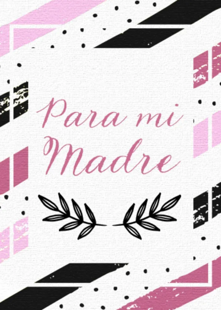 Para Mi Madre card front