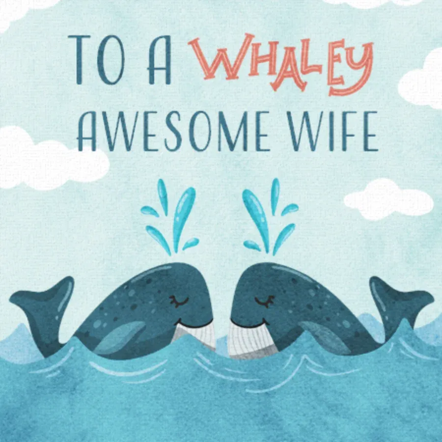 Whaley Awesome Wife card front