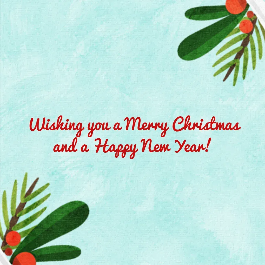 Christmas Mail card inside right