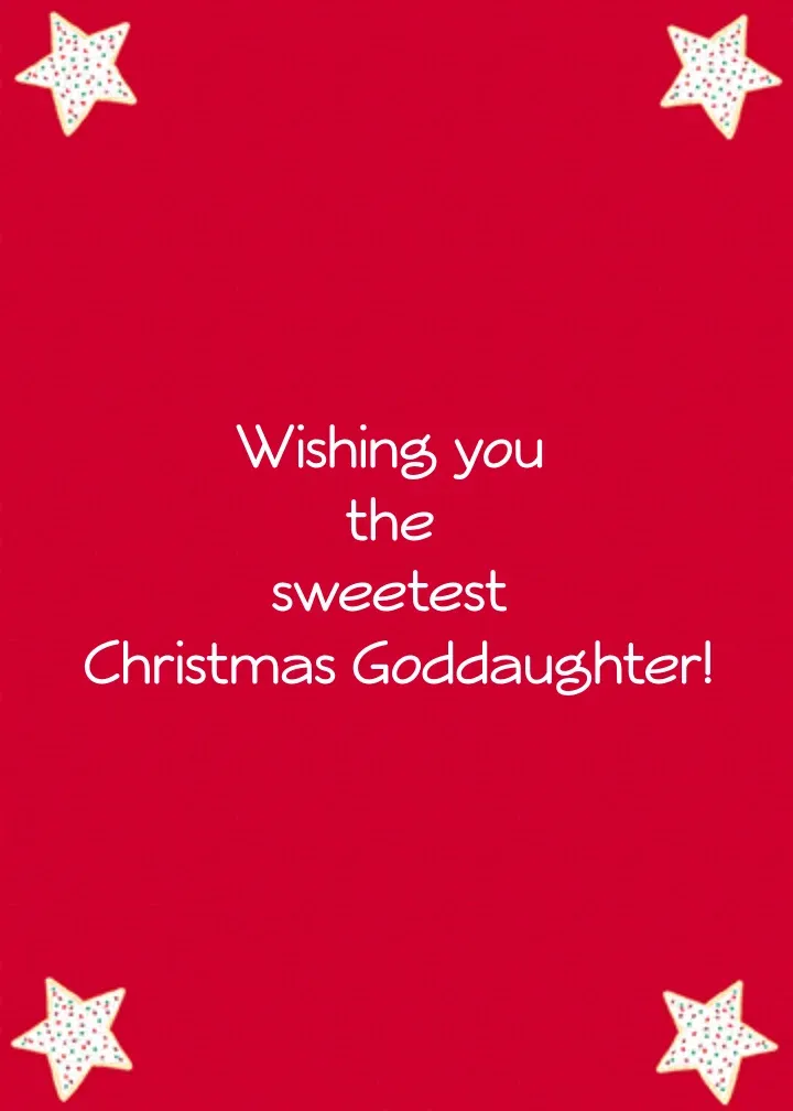 Goddaughter Joy card inside right