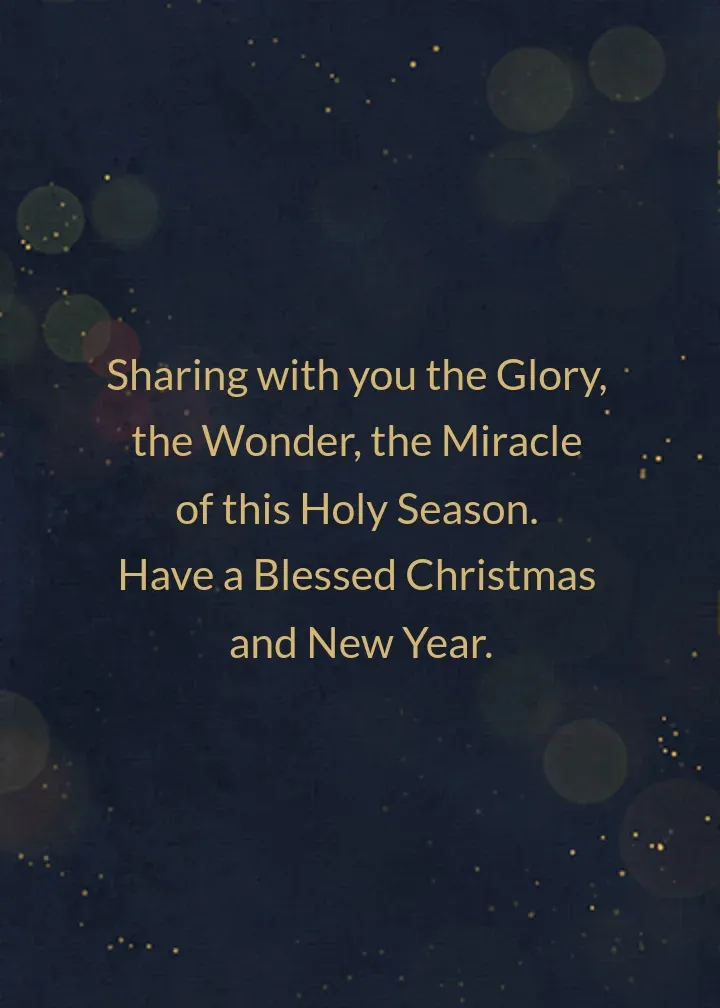 Let the Heavens Rejoice card inside right