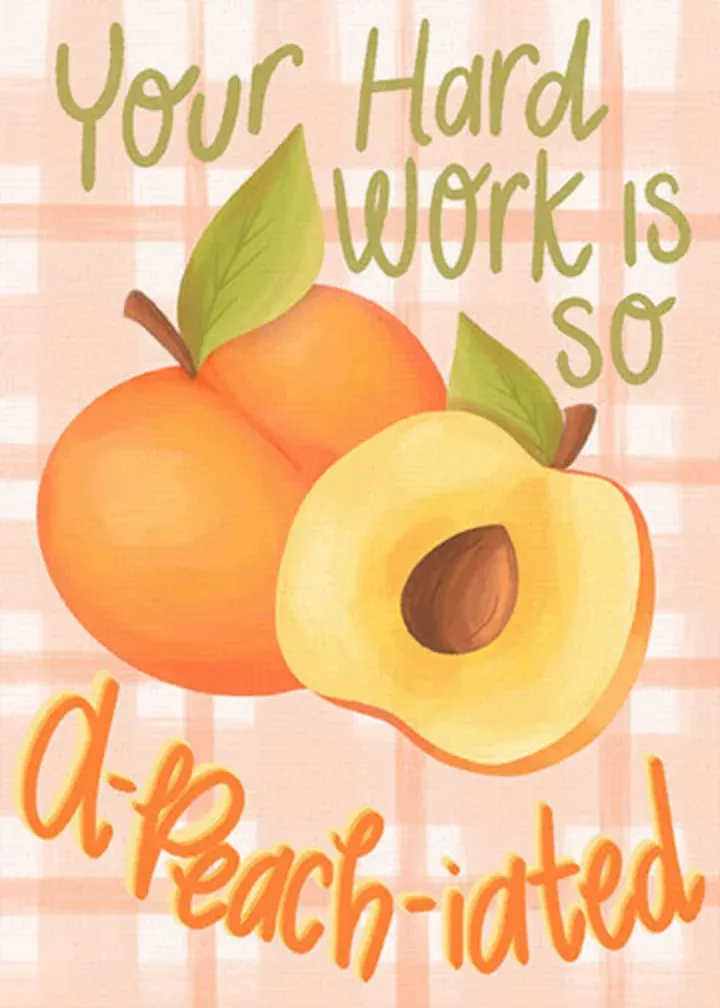 Appreciation Peach card front