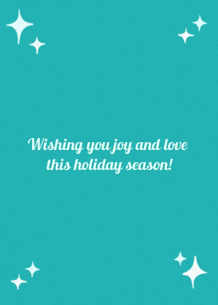 Coffee Cup of Cheer card inside right