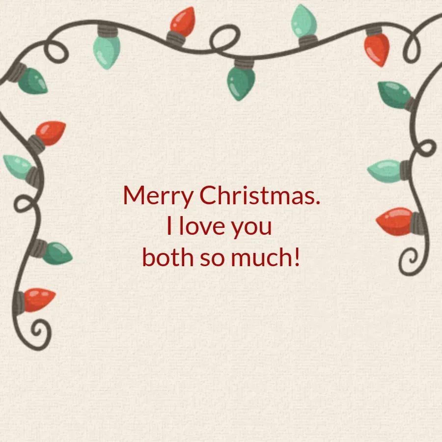 Merry Christmas Dads card inside right