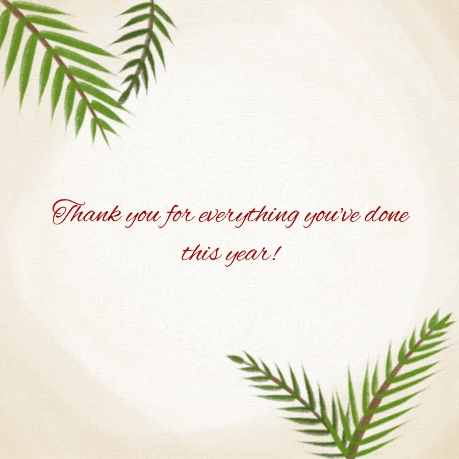 Christmas Classic Holly card inside right