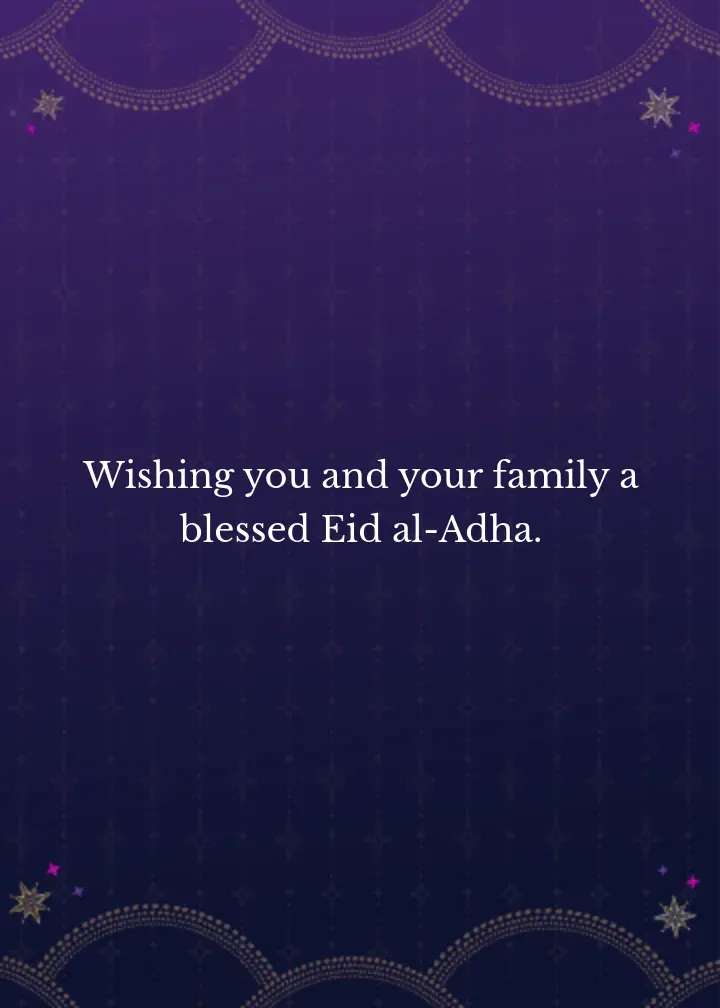 Colorful Eid Lanterns card inside right