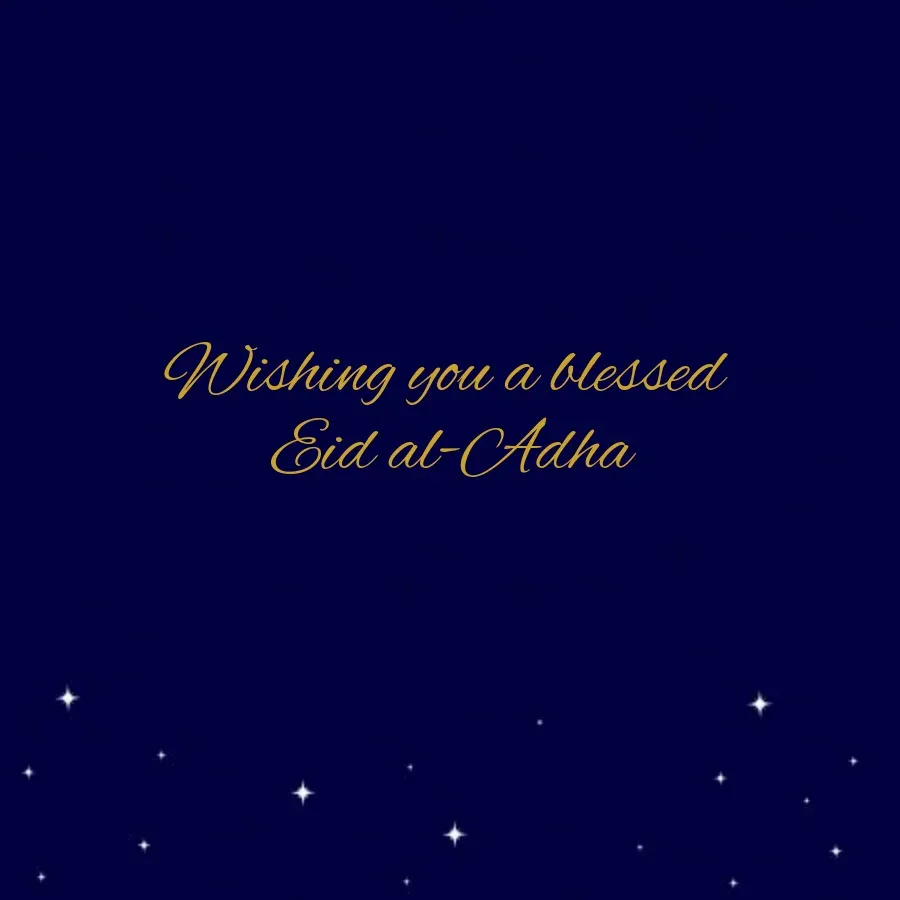 Gold Night Sky card inside right