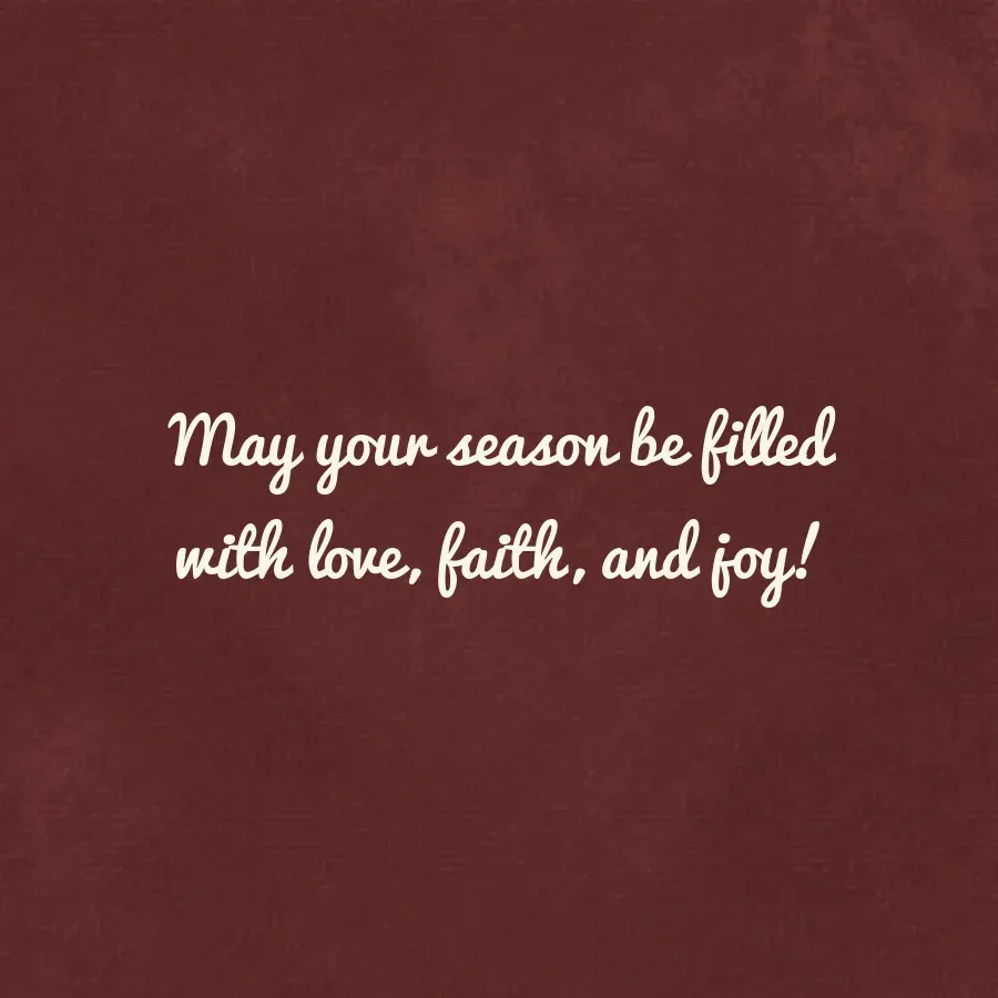 Christmas Blessings Floral card inside right