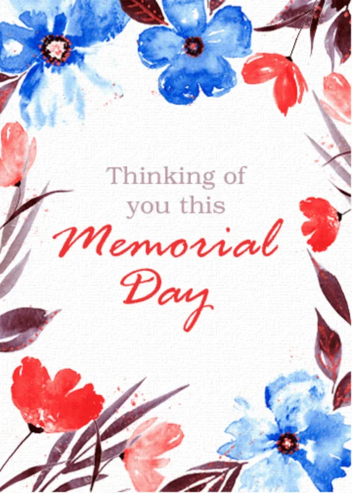 Patriotic Floral card front