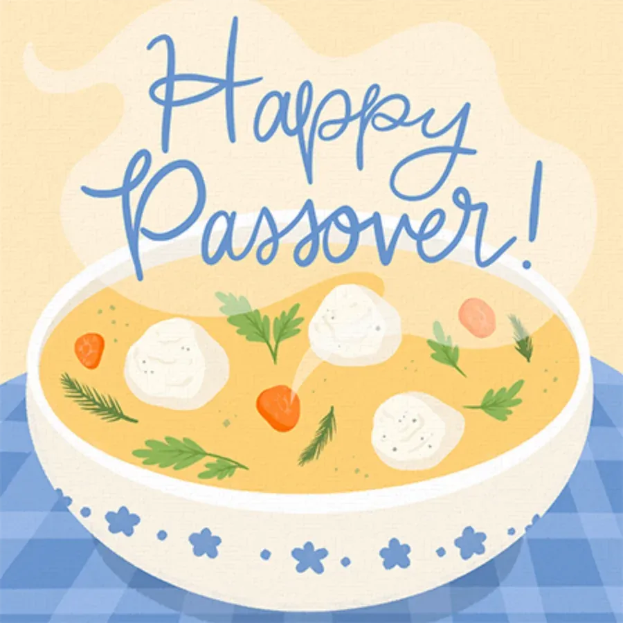 Matzo Passover card front