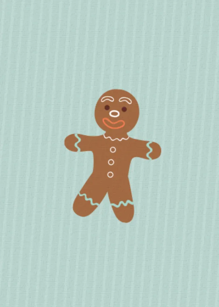 Merry Christmas Grandparents card inside left