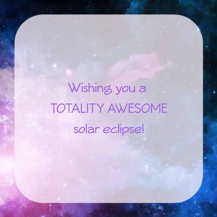 Solar Eclipse | Aug 12 card inside right