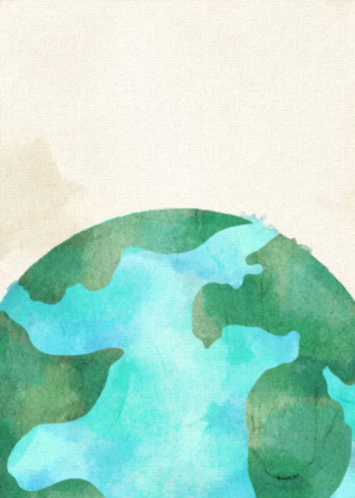 Illustrated Peace on Earth card inside left