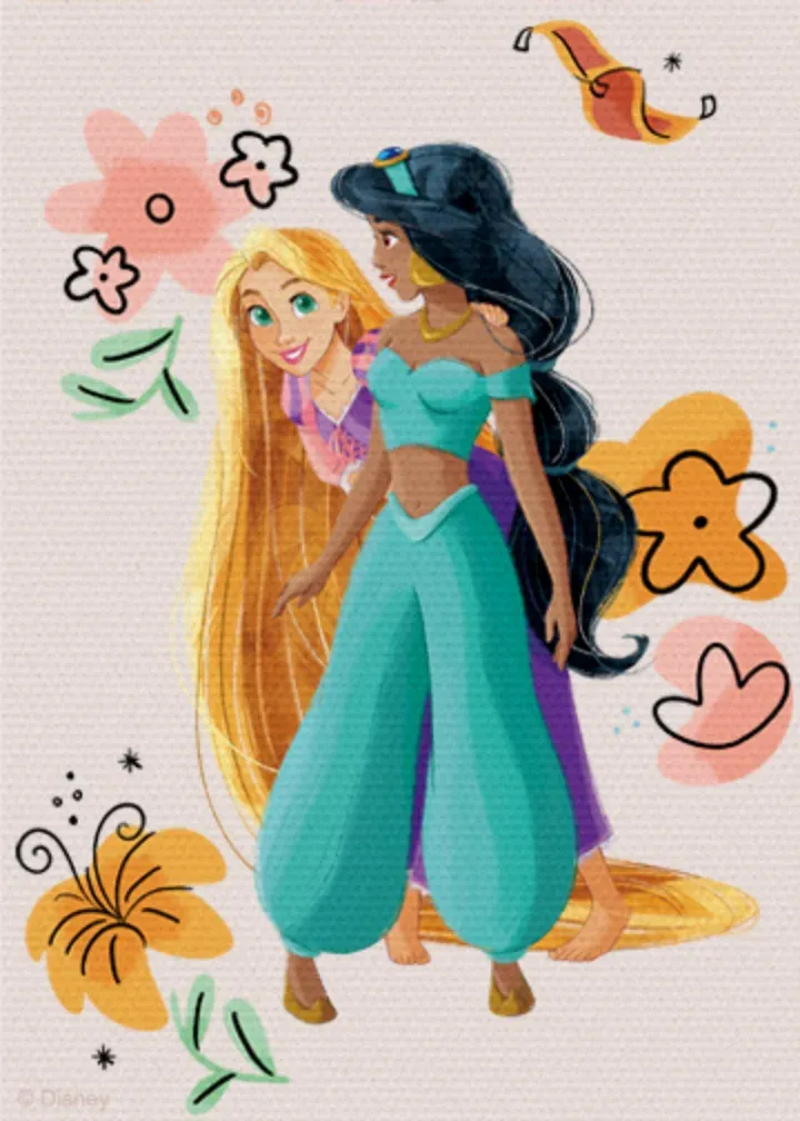 Thanks Disney Princess card inside left