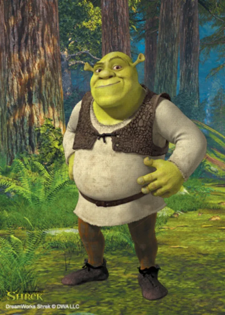 Shrek Birthday Thank You card inside left