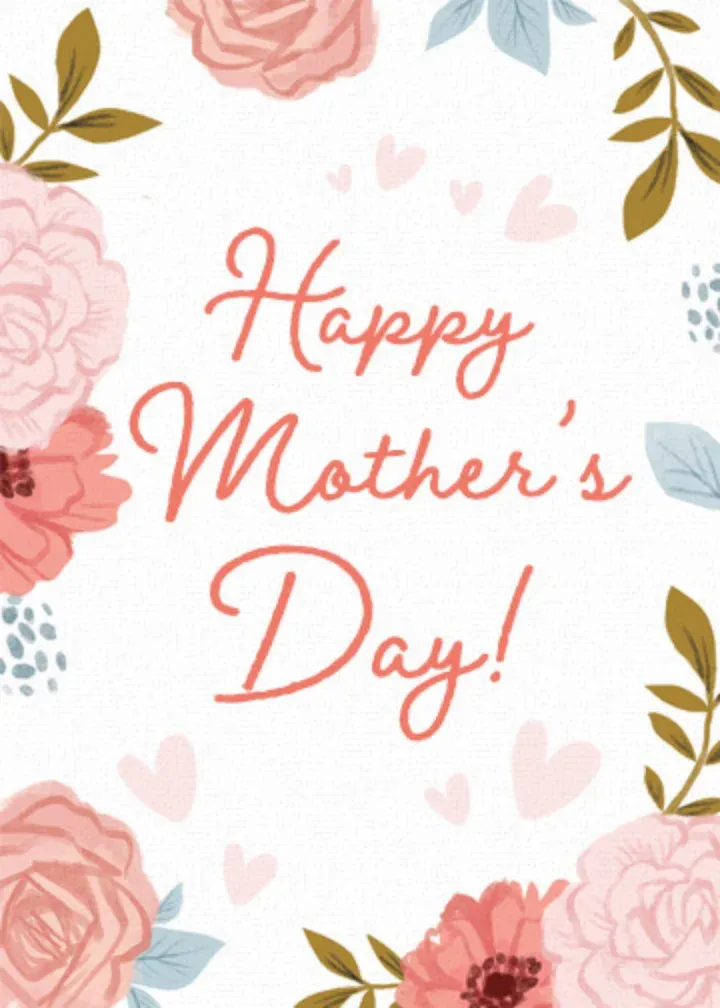 Mother Floral Border card front