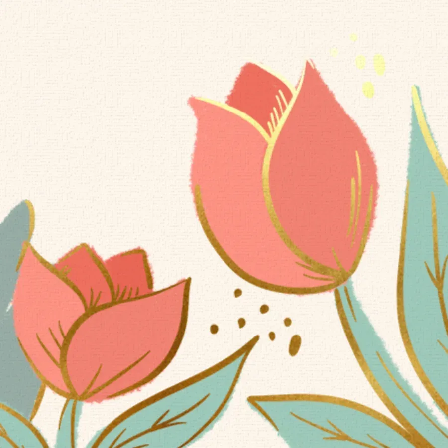 Golden Mom card inside left