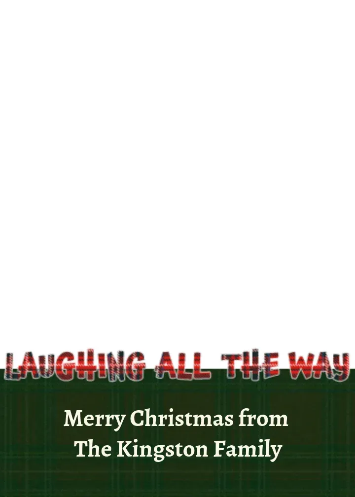 Laughing Holiday Photo card front