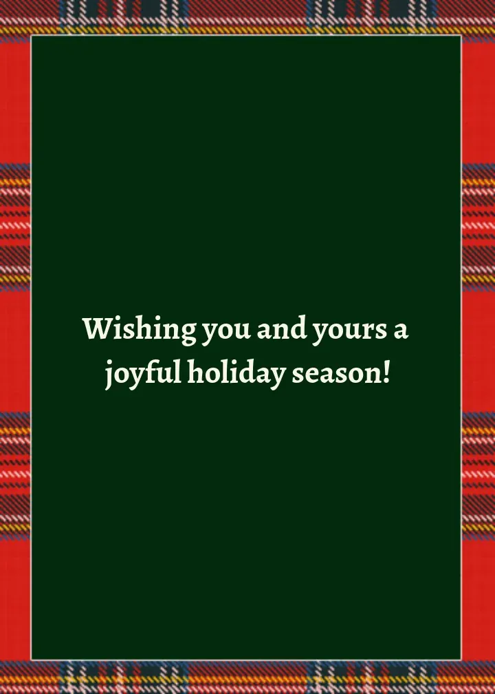 Laughing Holiday Photo card inside right