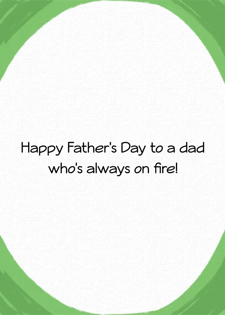 Sauce-some Dad card inside right