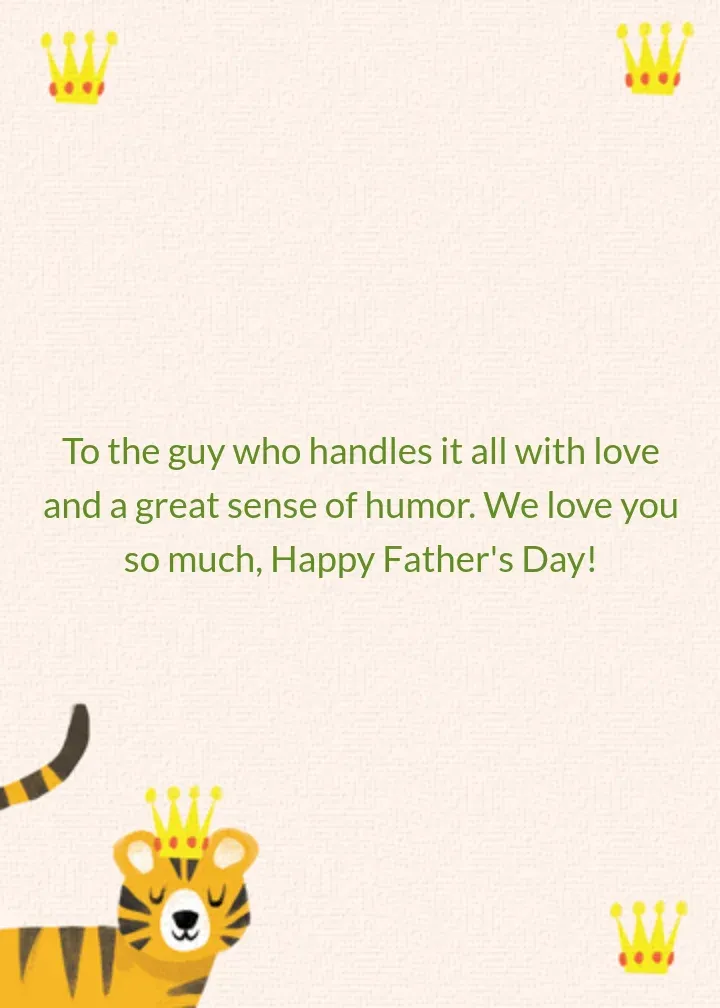 King of Our Jungle card inside right