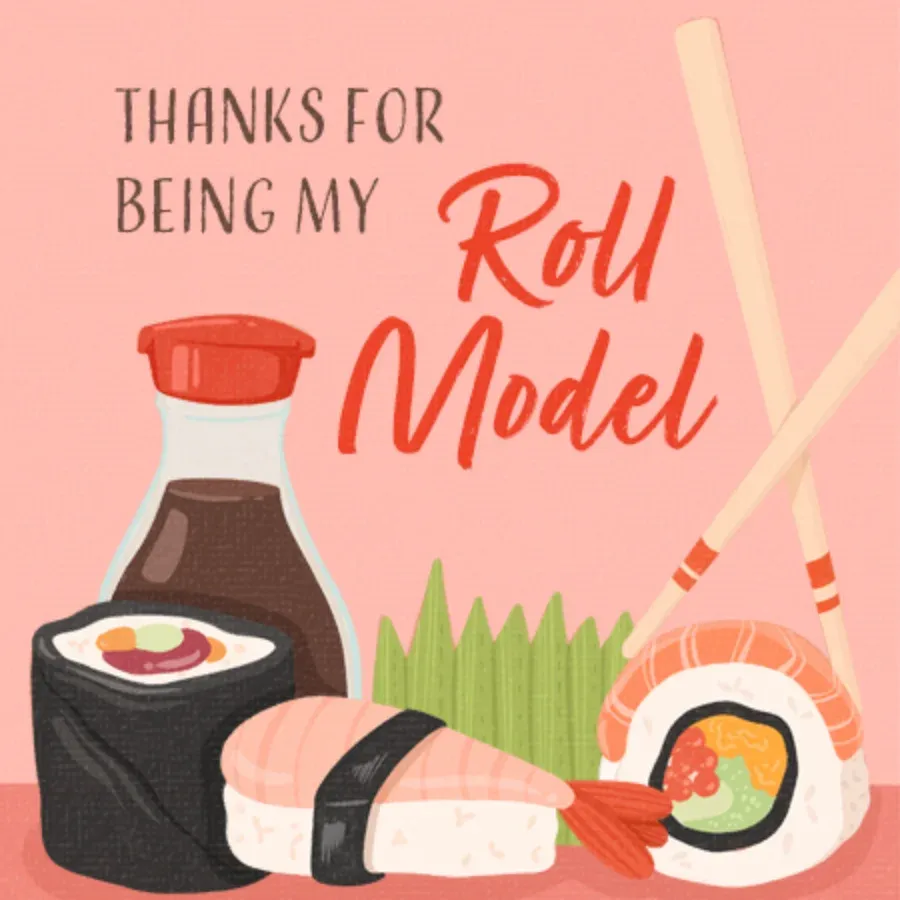 Roll Model card front