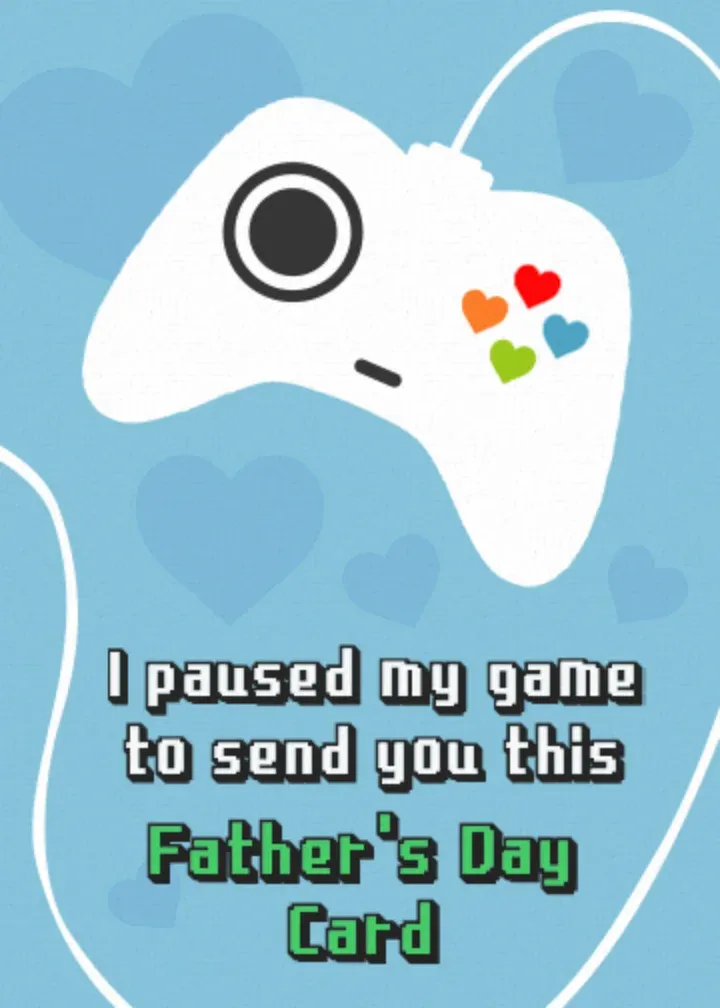 Gamer Dad card front