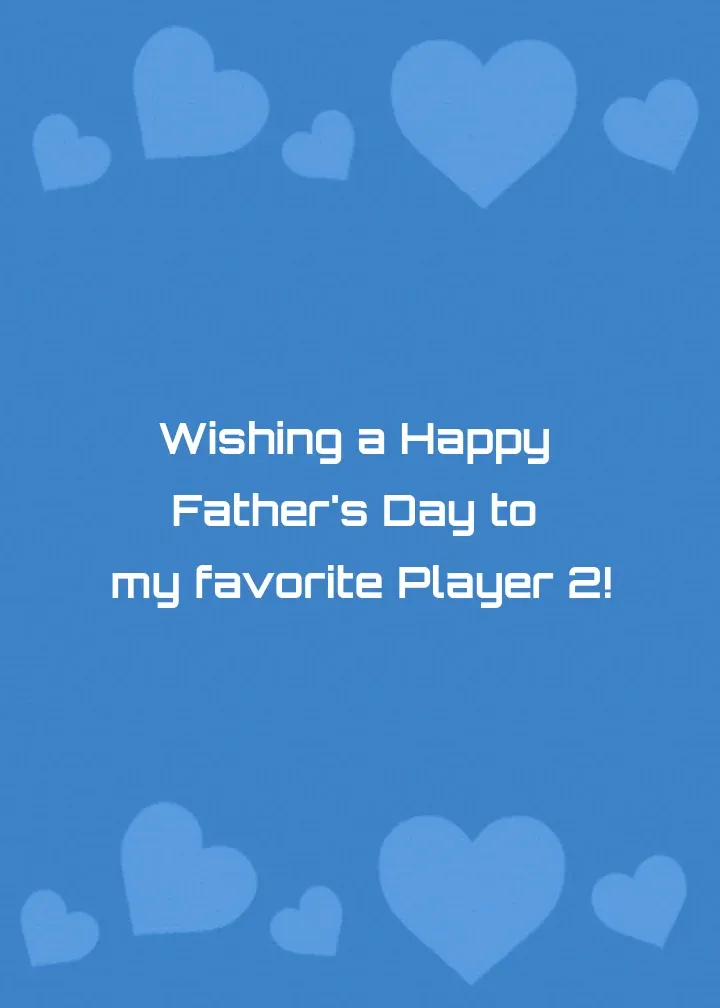 Gamer Dad card inside right