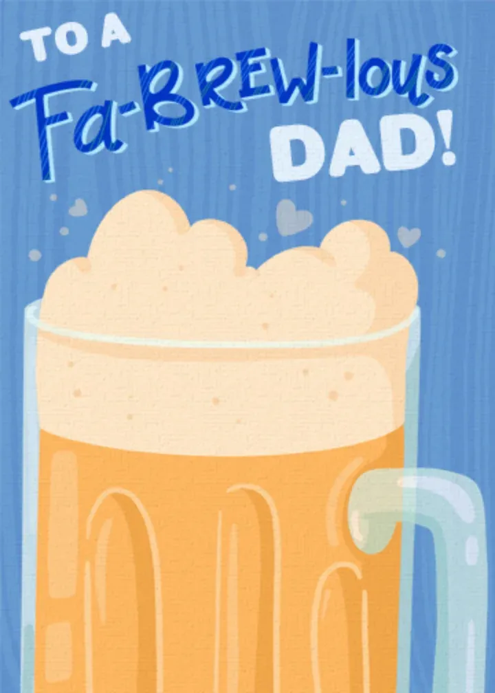 Beer Dad card front