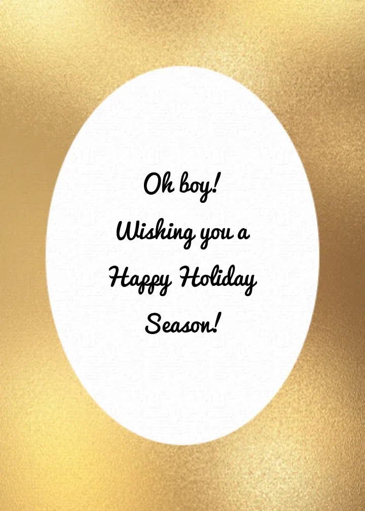 Holiday Minnie Mouse card inside right